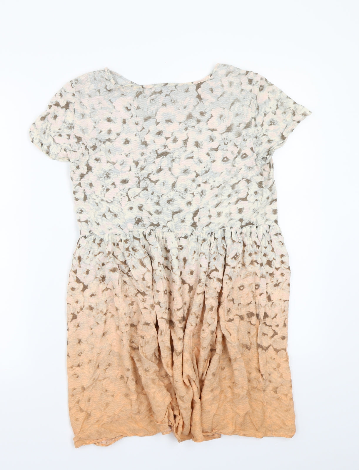 ASOS Womens Orange Floral  A-Line  Size 8