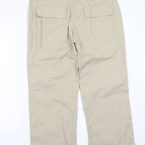 Joie de Vivre Womens Beige   Trousers  Size 14 L25 in