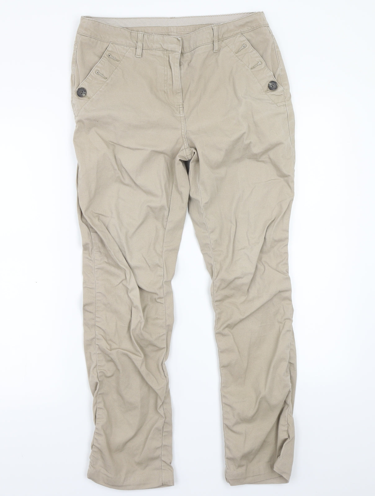 Maine Womens Beige   Trousers  Size 12 L26 in