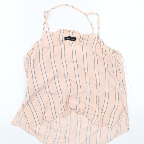 newlook Womens Pink Striped  Basic Blouse Size 10
