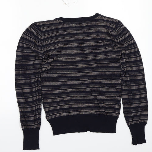 NEXT Womens Blue Striped  Pullover Jumper Size 8