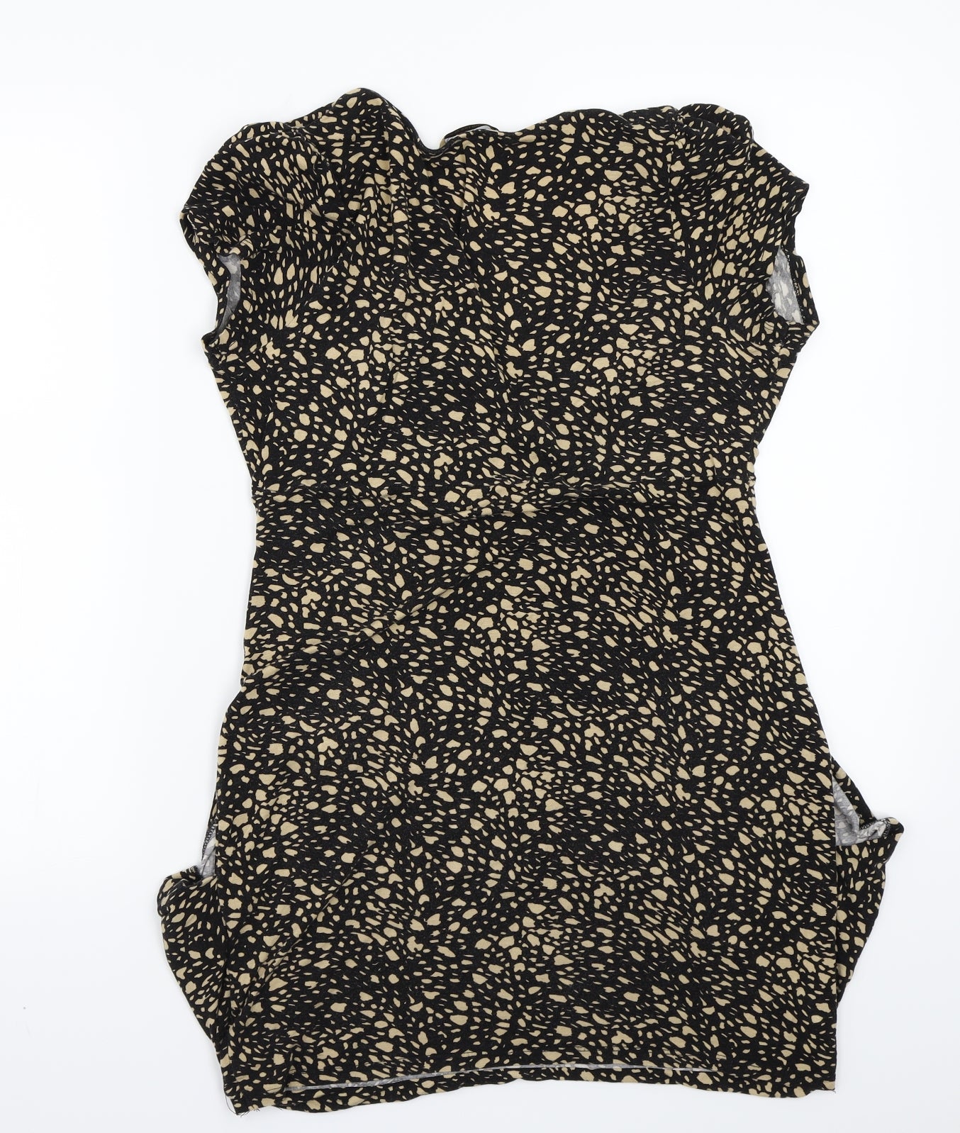 barbara hulanicki Womens Black Geometric  A-Line  Size 14