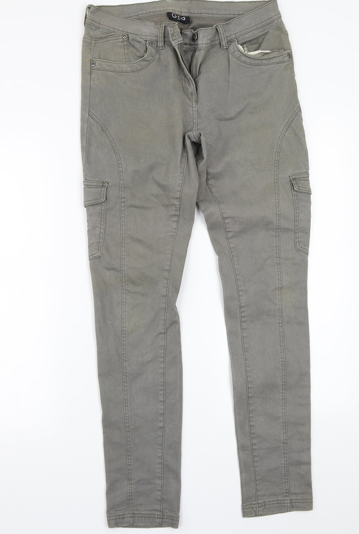 Gina Womens Grey   Straight Jeans Size 42 L30 in
