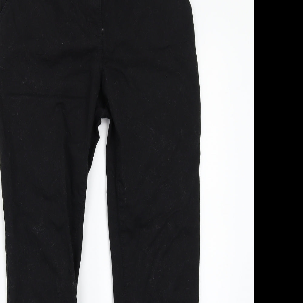 H&M Womens Black   Trousers  Size 34 L28 in