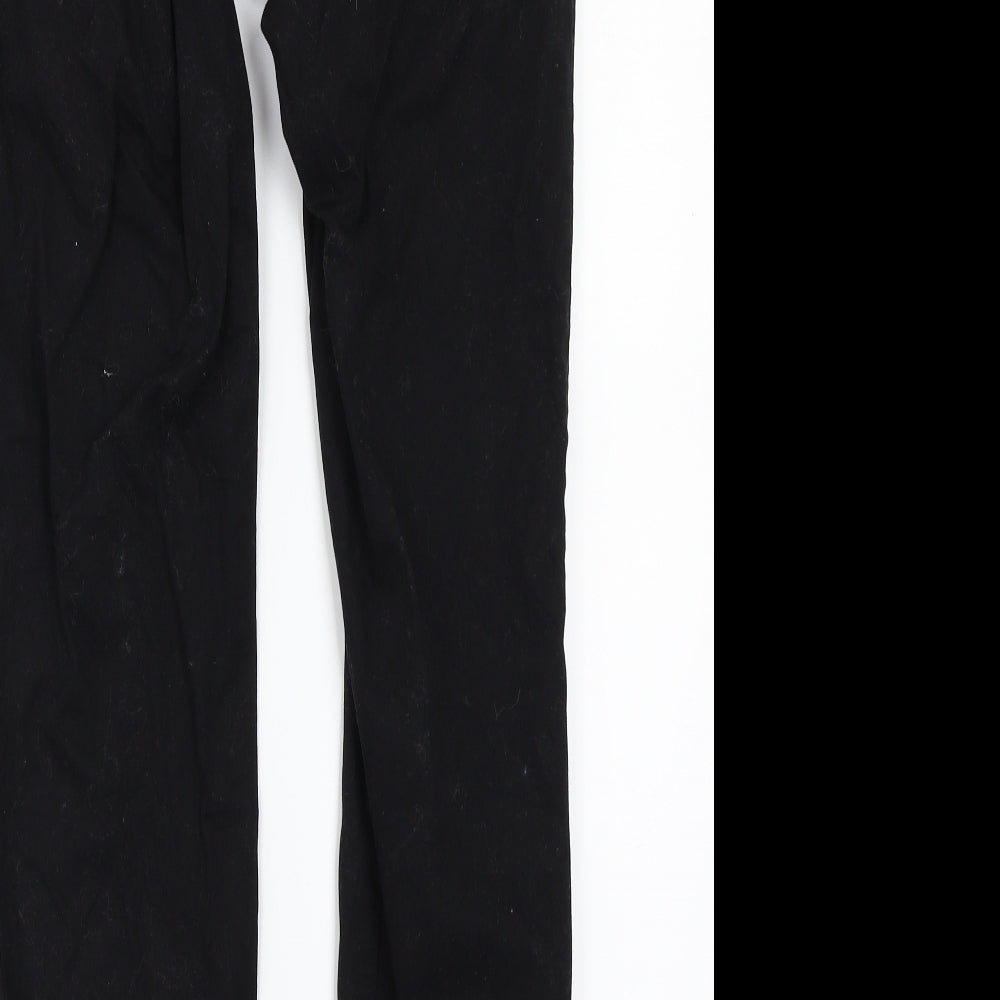 H&M Womens Black   Trousers  Size 34 L28 in