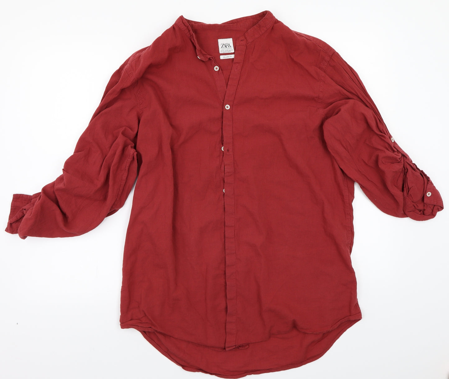 Zara Womens Red   Basic T-Shirt Size XL