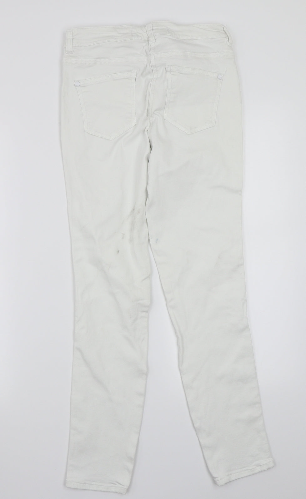 NEXT Womens White   Straight Jeans Size 10 L27 in