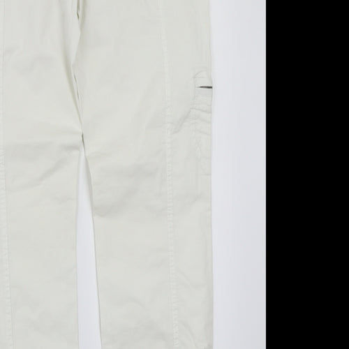 NEXT Womens White   Trousers  Size 14 L28 in