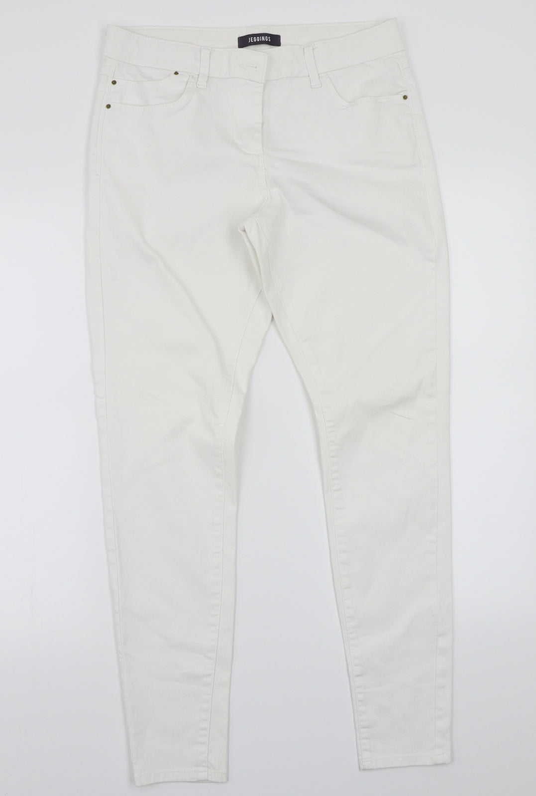 Marks and Spencer Womens White   Straight Jeans Size 12 L28 in