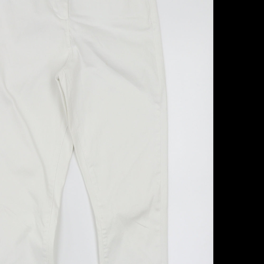 Marks and Spencer Womens White   Straight Jeans Size 12 L28 in