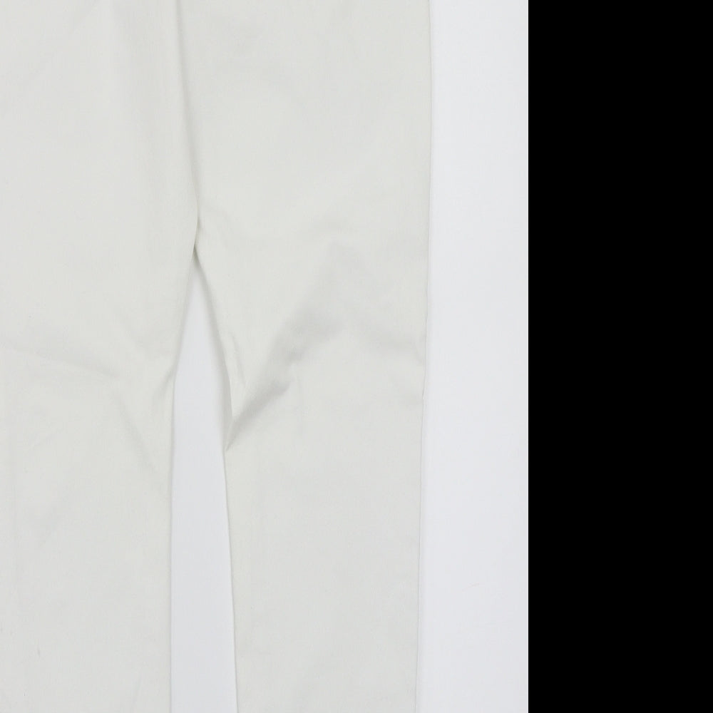 Marks and Spencer Womens White   Straight Jeans Size 12 L28 in
