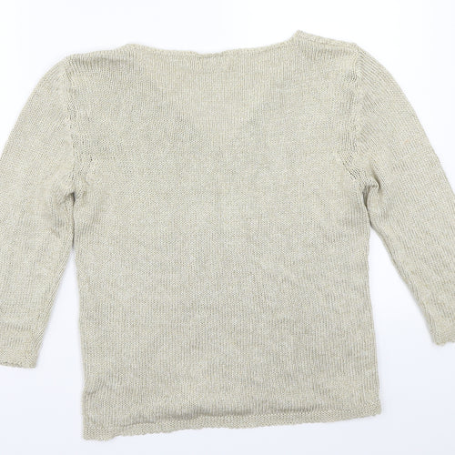Kaliko Womens Beige   Basic T-Shirt Size 14