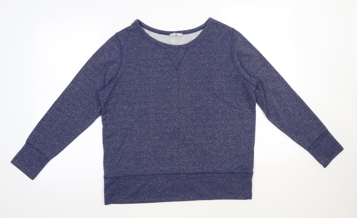 TU Womens Blue   Pullover Sweatshirt Size 18  - Glitter
