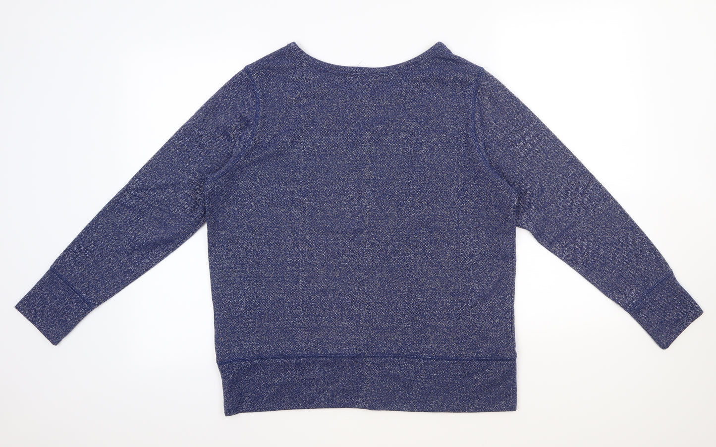 TU Womens Blue   Pullover Sweatshirt Size 18  - Glitter