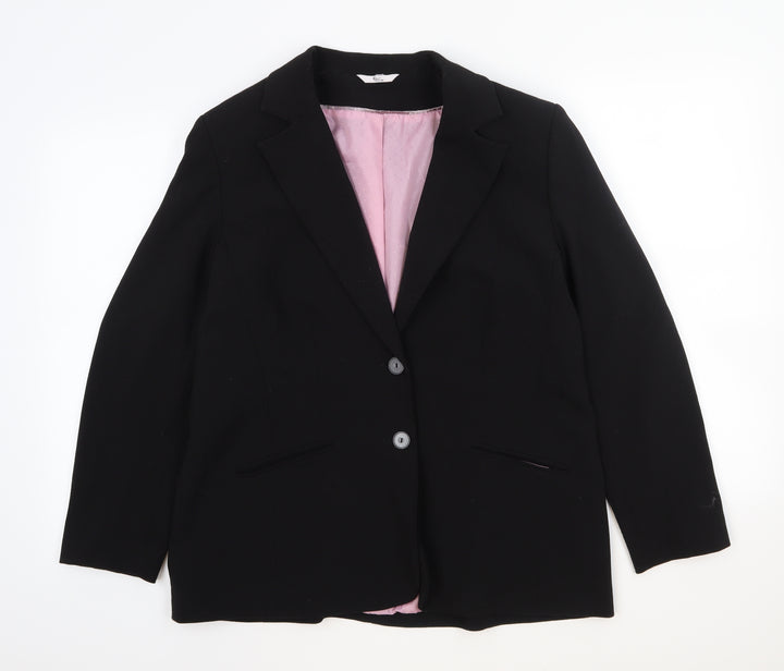 Klass Womens Black Jacket Blazer Size 40