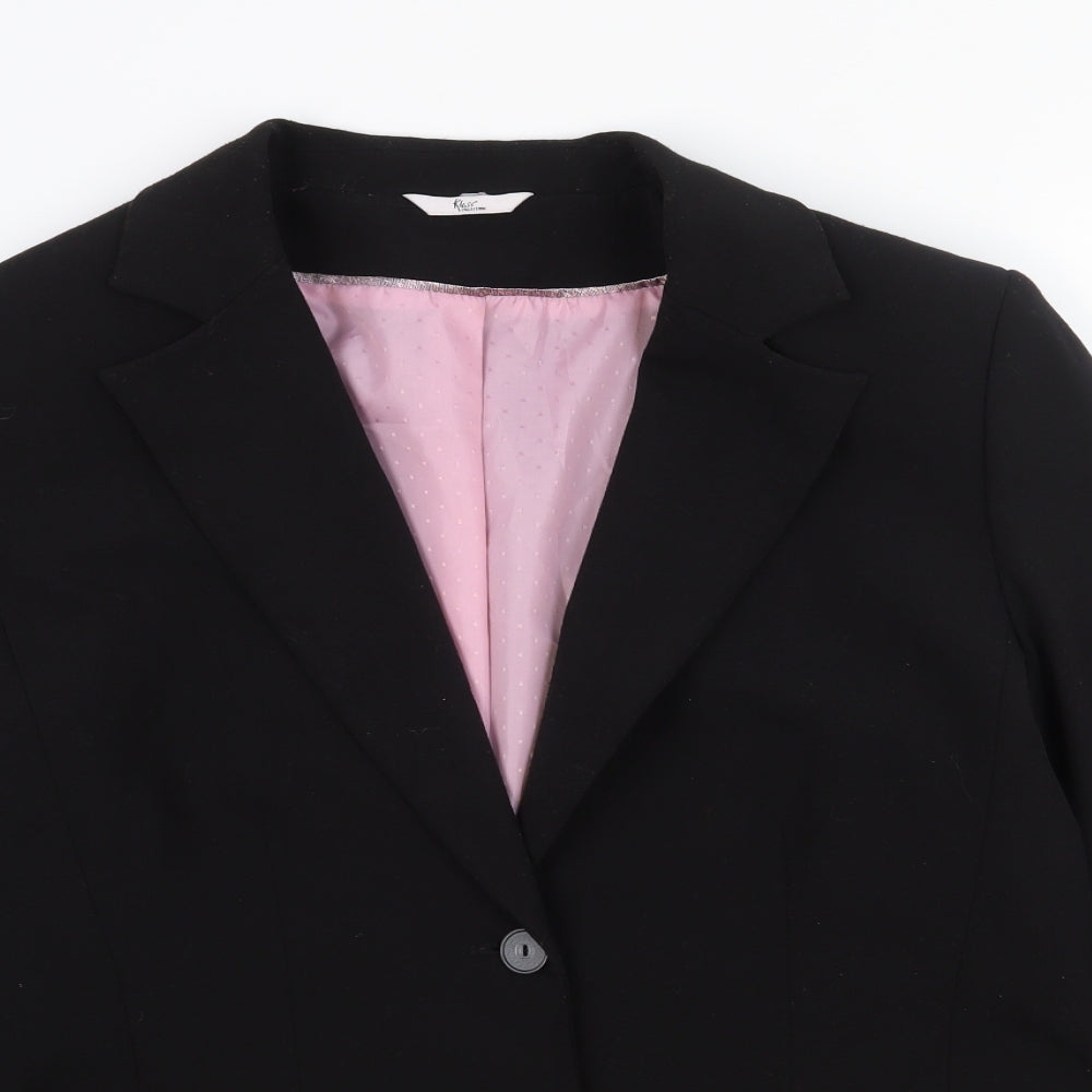 Klass Womens Black   Jacket Blazer Size 40