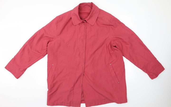Damart Womens Pink Overcoat Coat Size 46