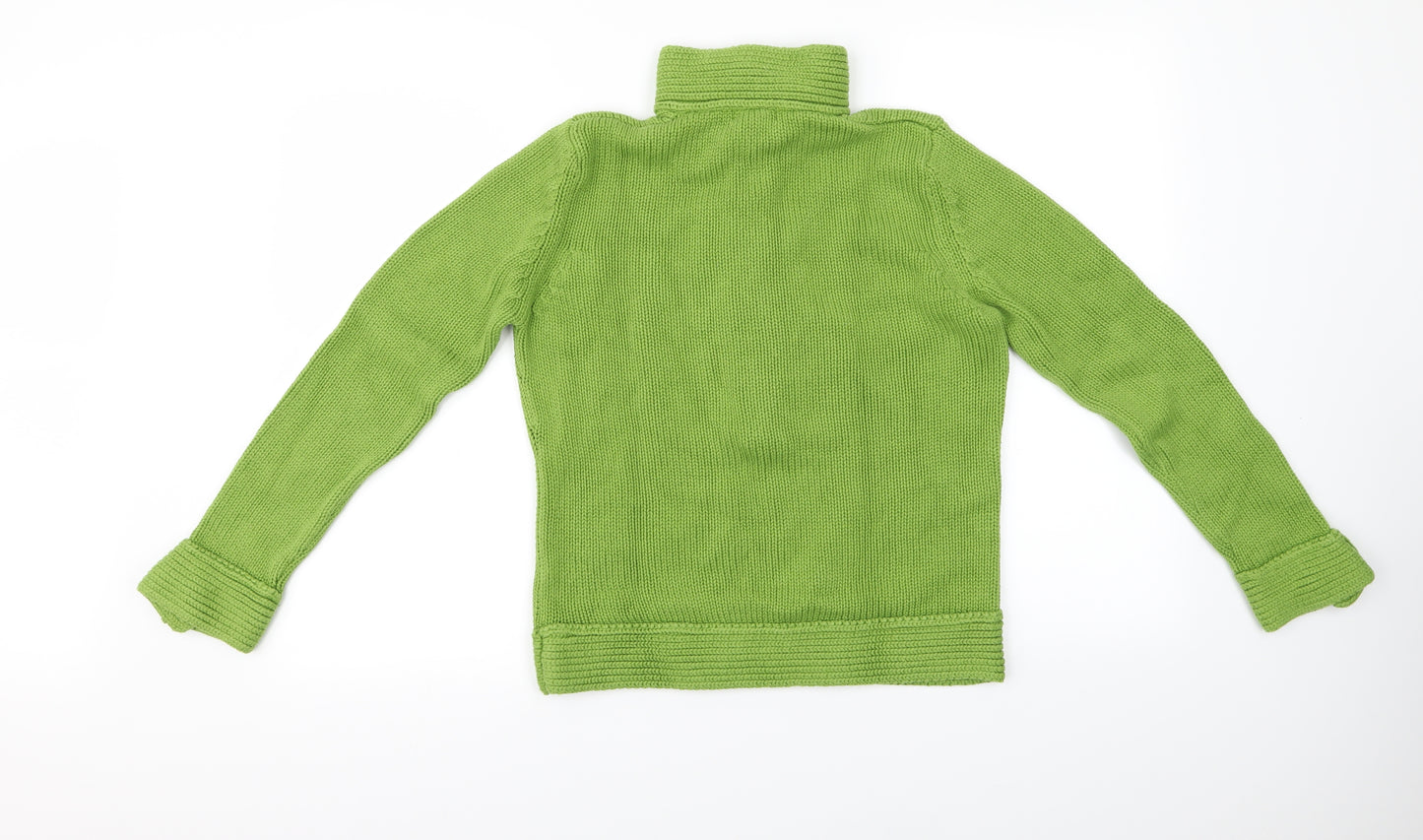 SOFT GREY Womens Green  Knit Pullover Jumper Size 10