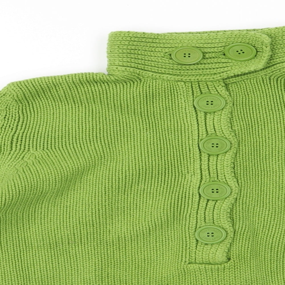 SOFT GREY Womens Green  Knit Pullover Jumper Size 10