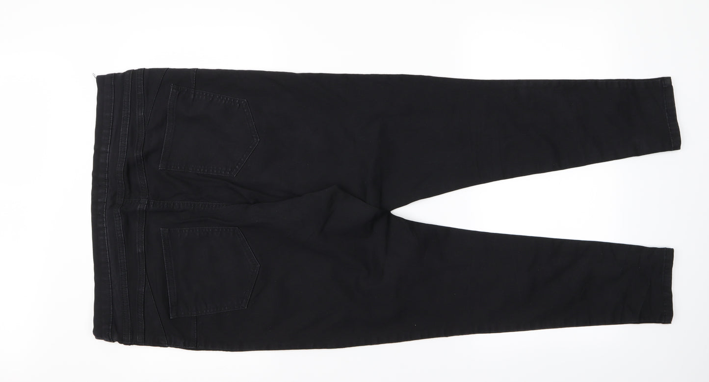F&F Womens Black   Trousers  Size 18 L25 in
