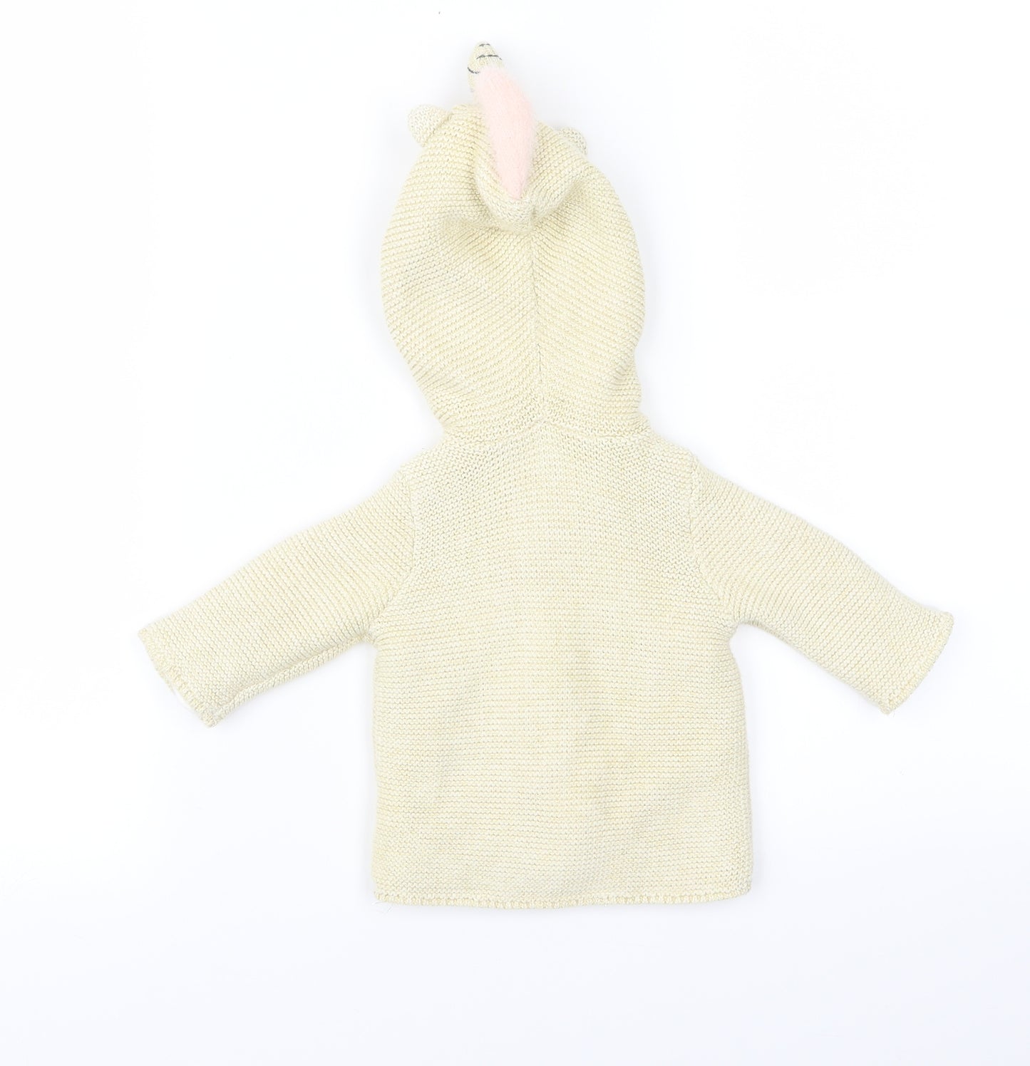 FRED&FLO Baby Beige  Knit Pullover Jumper Size 0-3 Months  - glitter