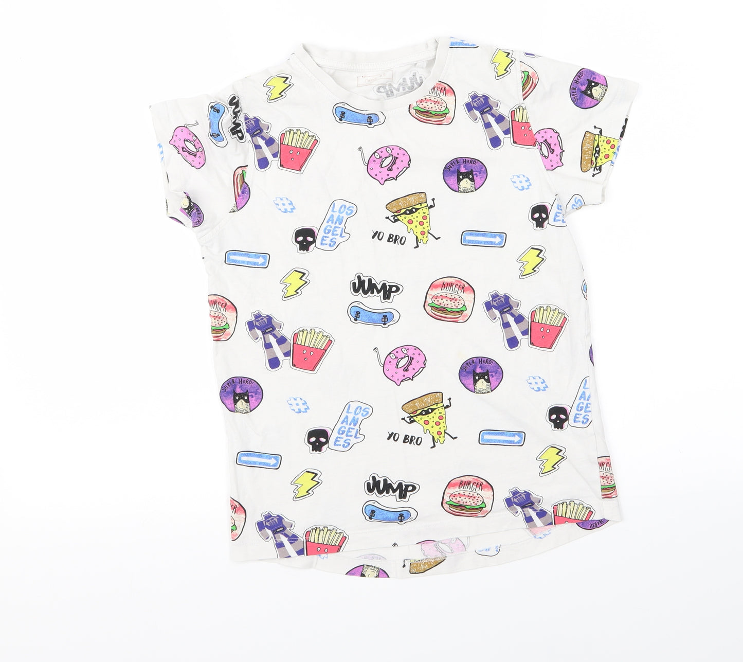 NEXT Boys White   Basic T-Shirt Size 10 Years  - cool