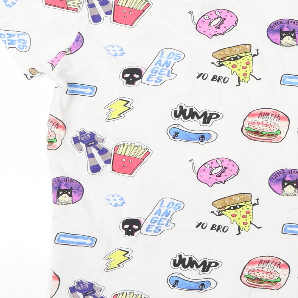 NEXT Boys White   Basic T-Shirt Size 10 Years  - cool
