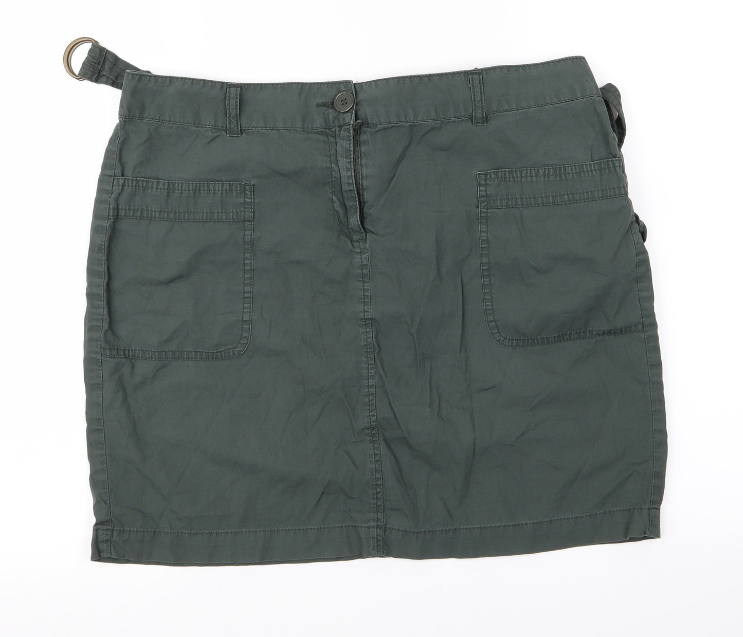 Dorothy Perkins Womens Green   Cargo Skirt Size 14