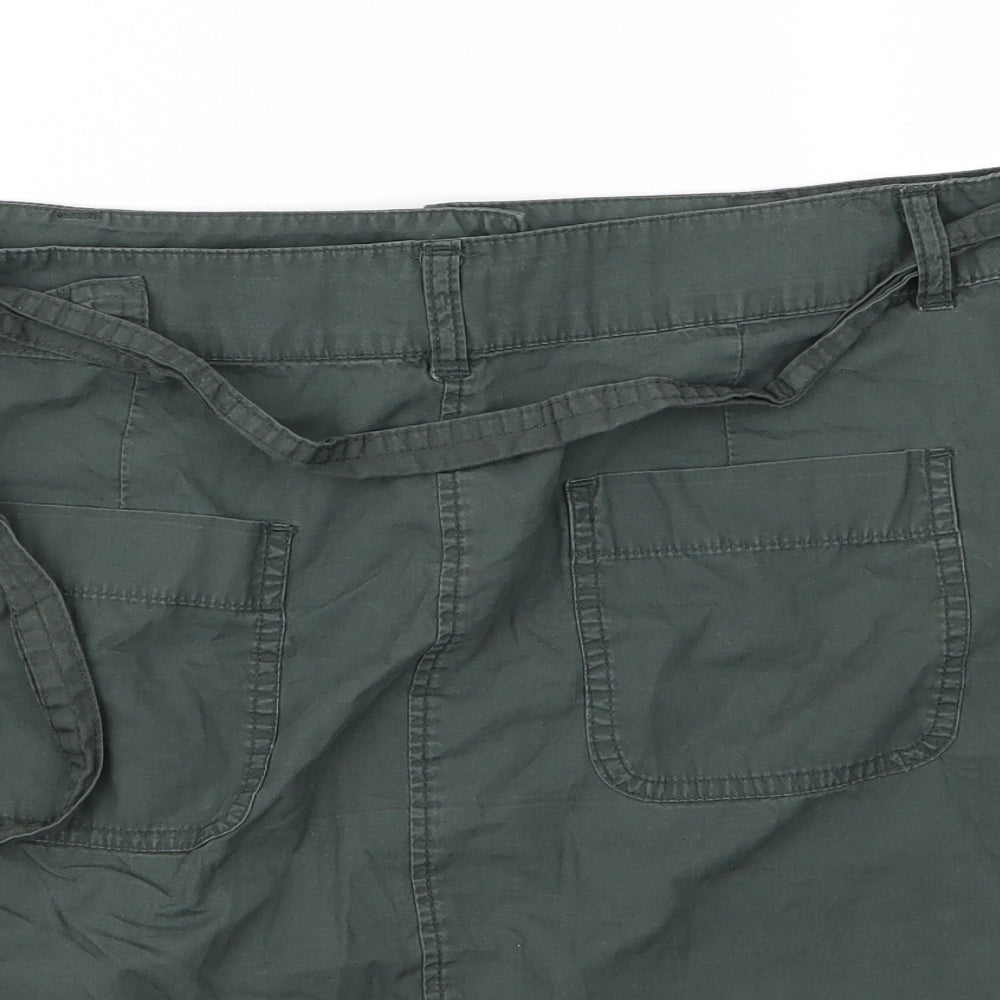 Dorothy Perkins Womens Green   Cargo Skirt Size 14