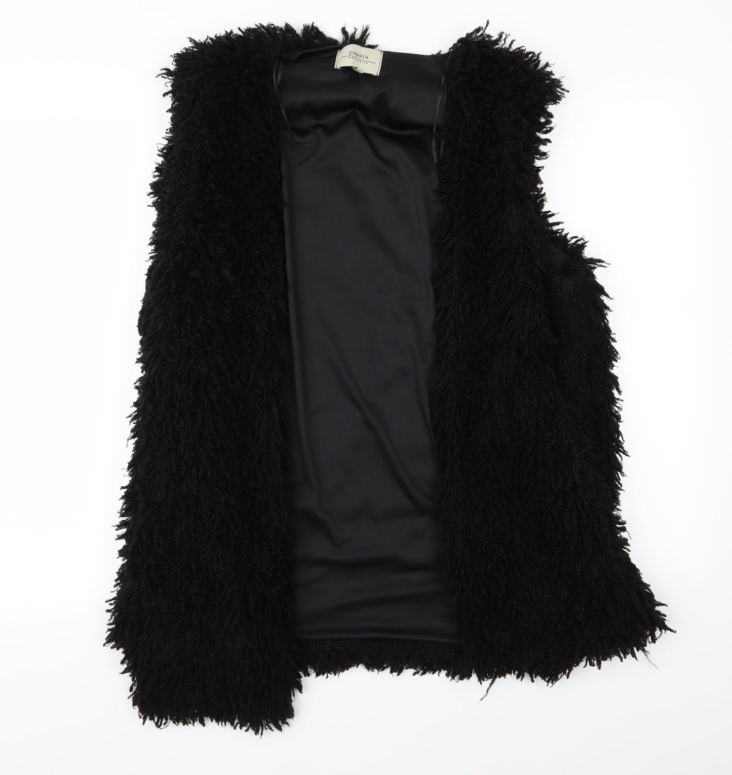 Papaya Womens Black   Jacket  Size XL  - FUR