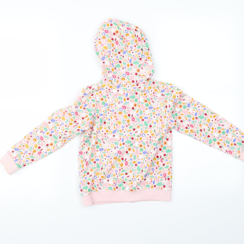 TU Girls Purple Floral  Pullover Hoodie Size 4 Years