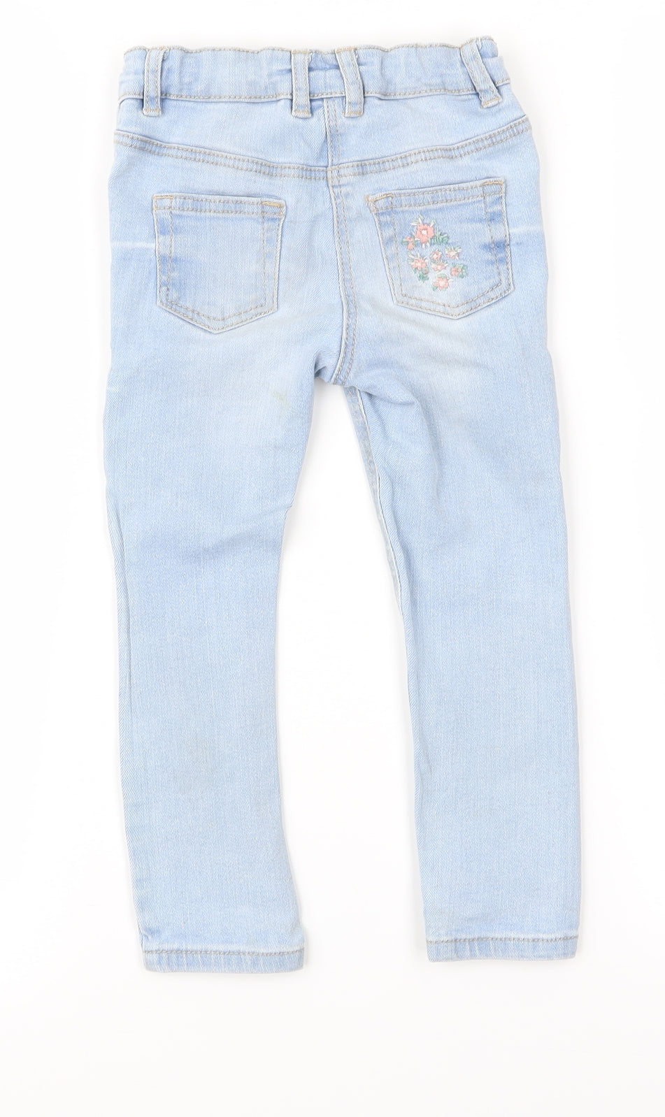 NEXT Girls Blue  Denim  Trousers Size 3 Years
