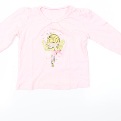 Mini Club Girls Pink   Cami Pyjama Top Size 4 Years  - FAIRY
