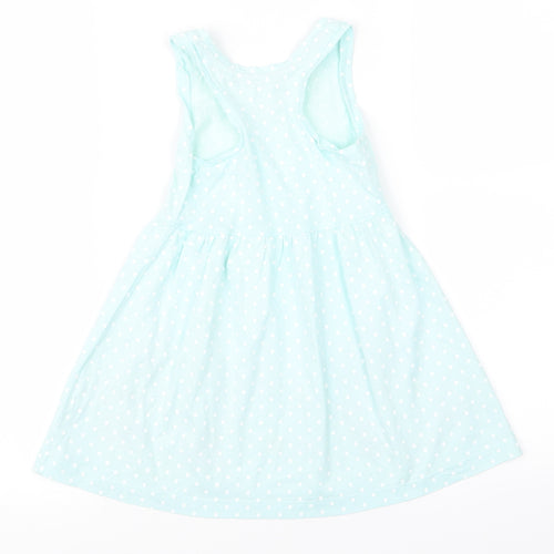 bluezoo Girls Blue Polka Dot  Cami Pyjama Top Size 2 Years  - mermaid