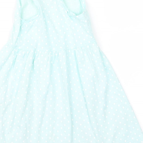 bluezoo Girls Blue Polka Dot  Cami Pyjama Top Size 2 Years  - mermaid