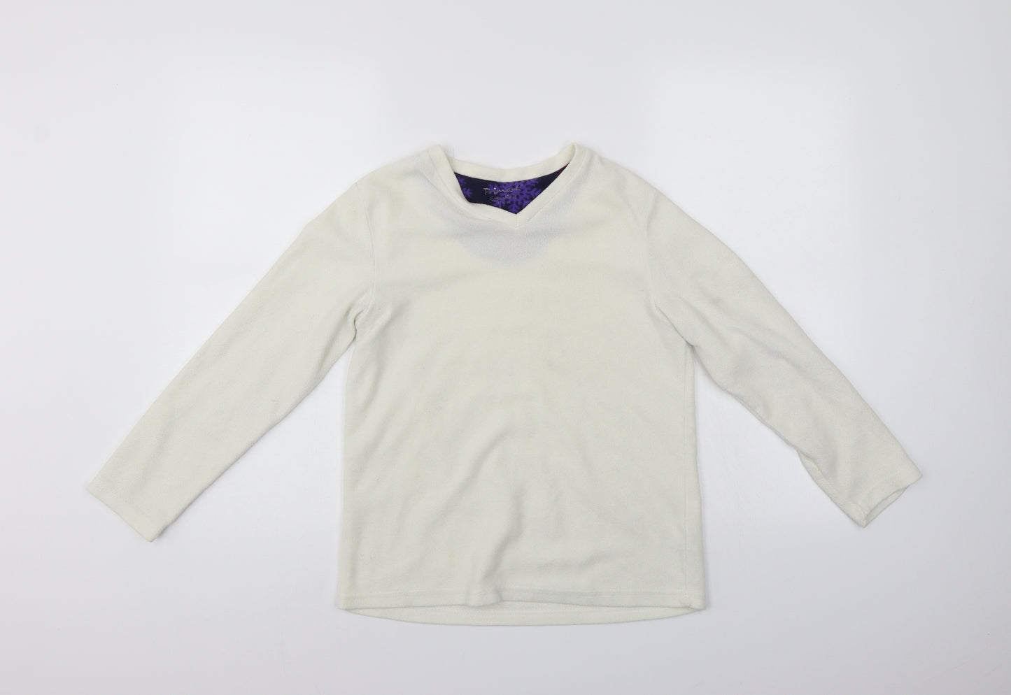 Primark Girls White   Pullover Sweatshirt Size 11-12 Years