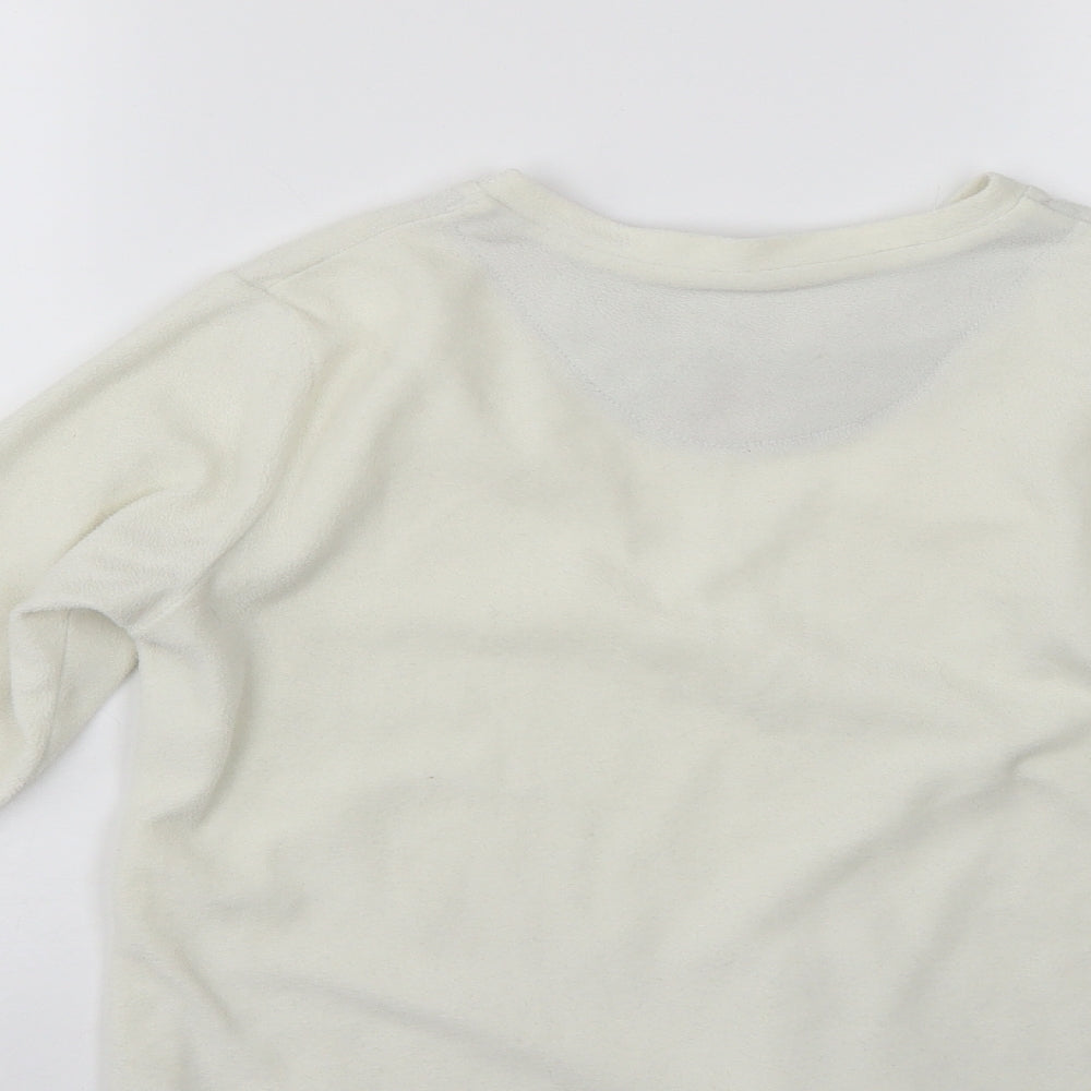 Primark Girls White   Pullover Sweatshirt Size 11-12 Years