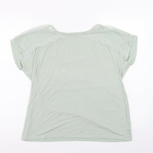 George Womens Green   Basic T-Shirt Size 12