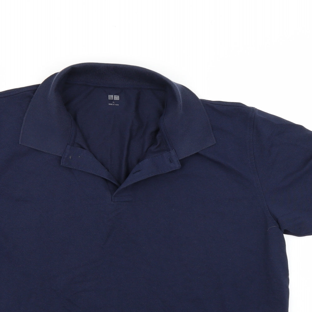 UNI QLO Mens Beige    Polo Size XL
