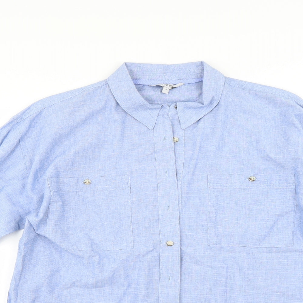 NEXT Womens Blue    Button-Up Size 12