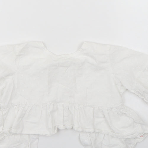 NEXT Girls White   Tunic Blouse Size 7 Years