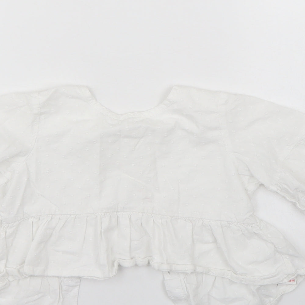 NEXT Girls White   Tunic Blouse Size 7 Years