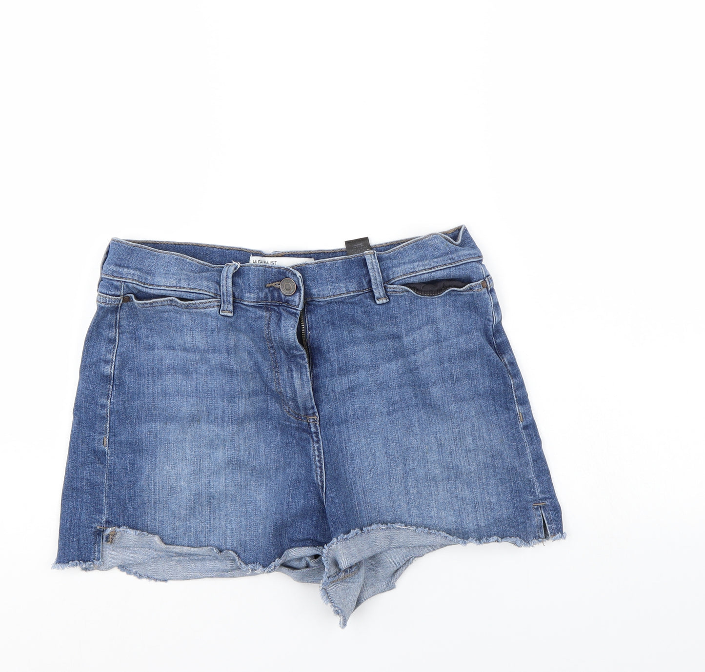 NEXT Womens Blue  Denim Mom Shorts Size 14