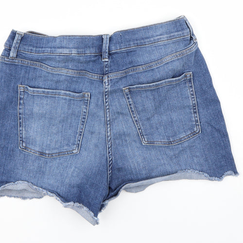 NEXT Womens Blue  Denim Mom Shorts Size 14