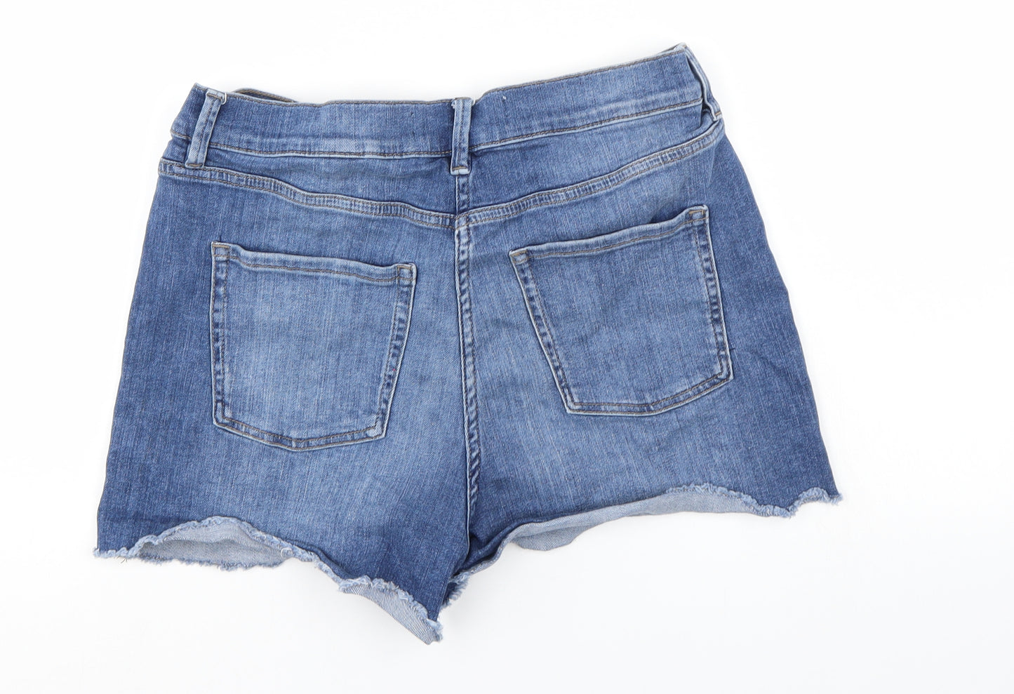 NEXT Womens Blue  Denim Mom Shorts Size 14