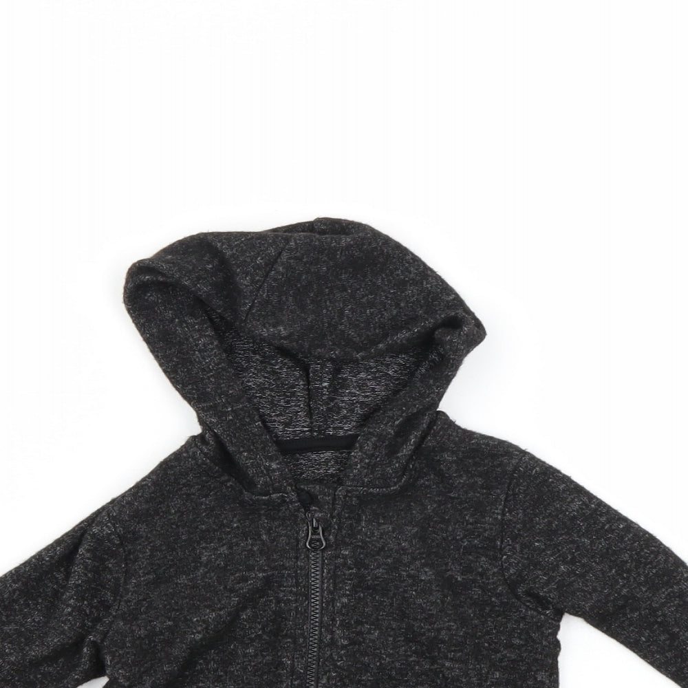 George Baby Black   Full Zip Jumper Size 12-18 Months  - Hoodie