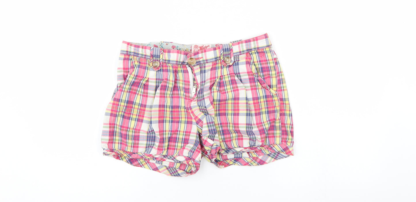 Tommy Hilfiger Boys Multicoloured Check  Chino Shorts Size 16 Years