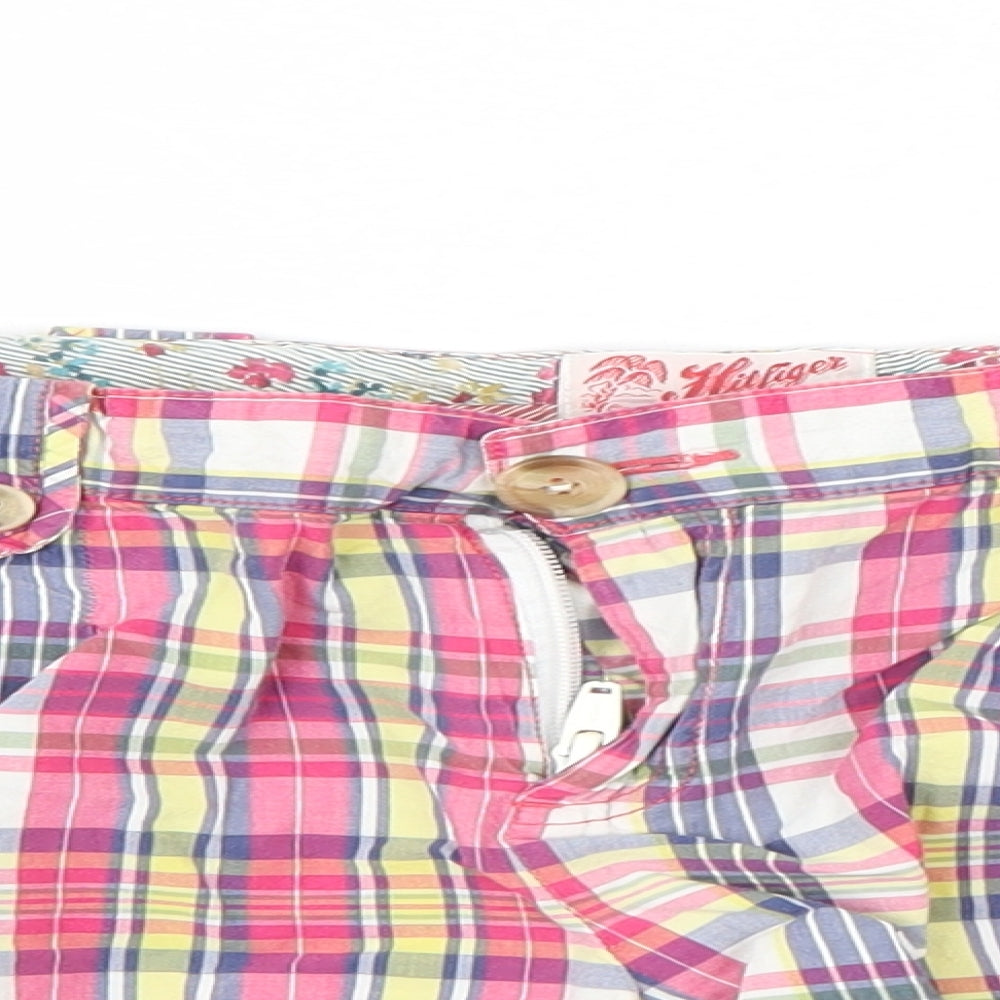 Tommy Hilfiger Boys Multicoloured Check  Chino Shorts Size 16 Years