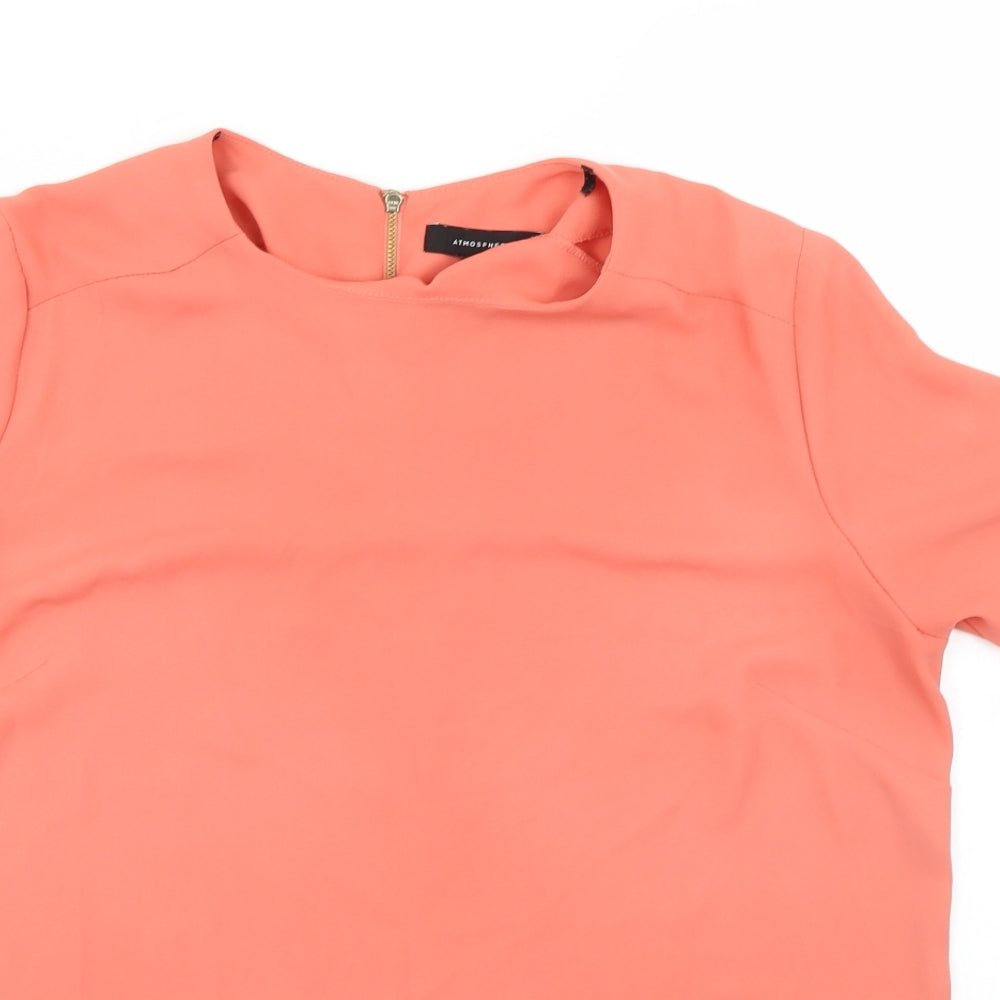 Atmosphere Womens Orange   Basic Blouse Size 12