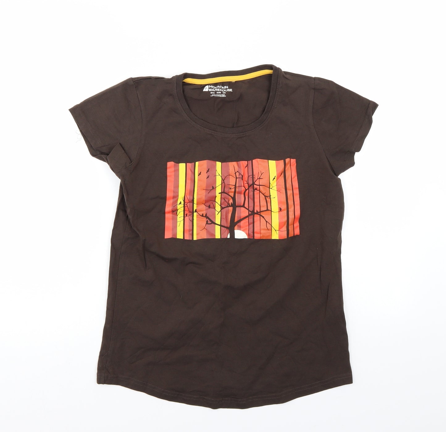 Mountain Warehouse Womens Brown   Basic T-Shirt Size 12